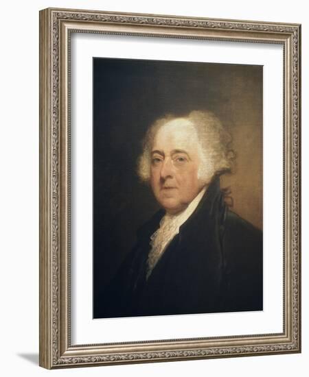 John Adams-Gilbert Stuart-Framed Giclee Print