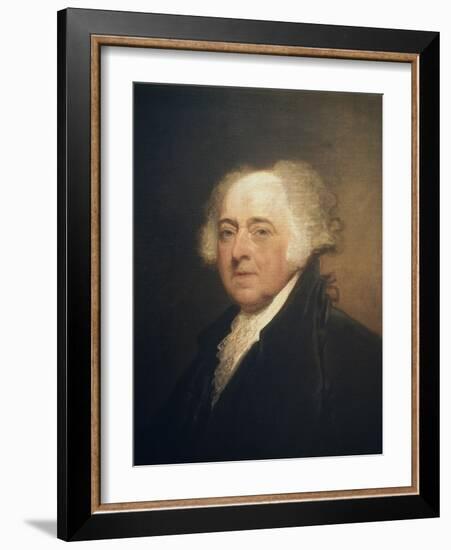 John Adams-Gilbert Stuart-Framed Giclee Print