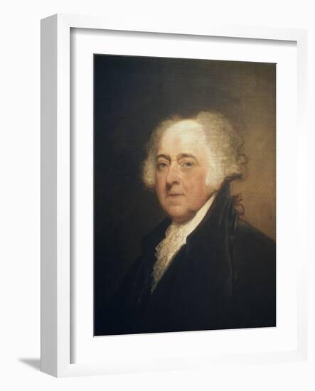 John Adams-Gilbert Stuart-Framed Giclee Print