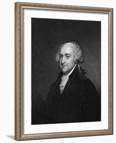 John Adams-James Barton Longacre-Framed Giclee Print