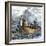 John Alden and Mary Chilton Landing at Plymouth from the Mayflower, December 1620-null-Framed Giclee Print