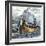 John Alden and Mary Chilton Landing at Plymouth from the Mayflower, December 1620-null-Framed Giclee Print