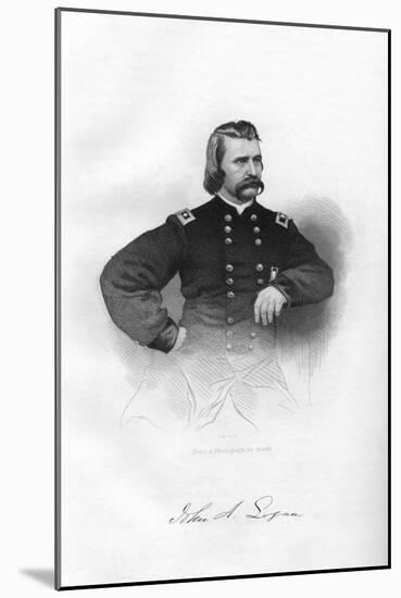 John Alexander Logan, Union Soldier and Politician, 1862-1867-J Rogers-Mounted Giclee Print
