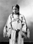 Portrait of Turning Bear, a Sioux Warrior, C.1900 (B/W Photo)-John Alvin Anderson-Giclee Print