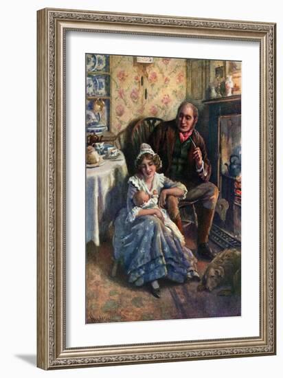 John and Dot Peerybingle (Colour Litho)-Harold Copping-Framed Giclee Print