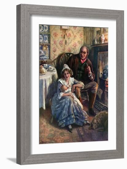 John and Dot Peerybingle (Colour Litho)-Harold Copping-Framed Giclee Print