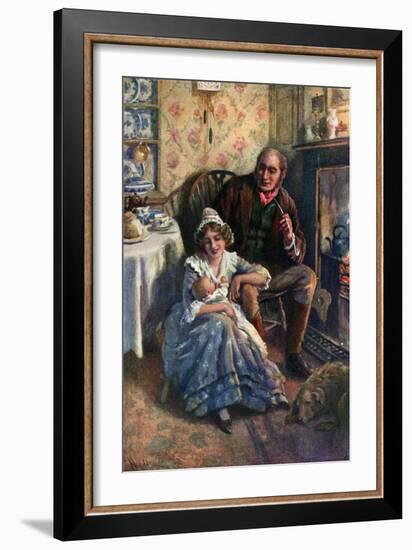 John and Dot Peerybingle (Colour Litho)-Harold Copping-Framed Giclee Print
