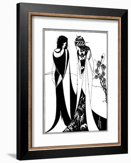 John and Salome-Aubrey Beardsley-Framed Art Print