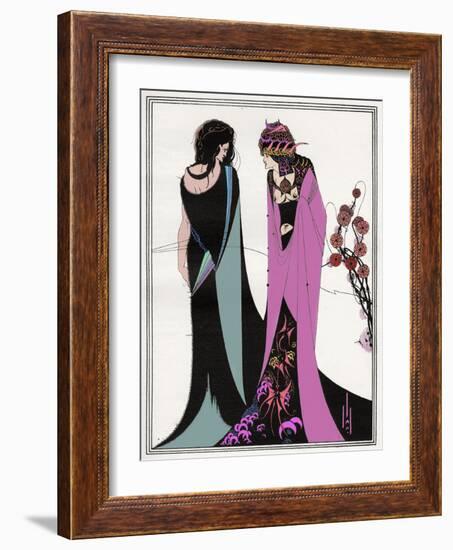 ' John and Salome-Aubrey Beardsley-Framed Giclee Print