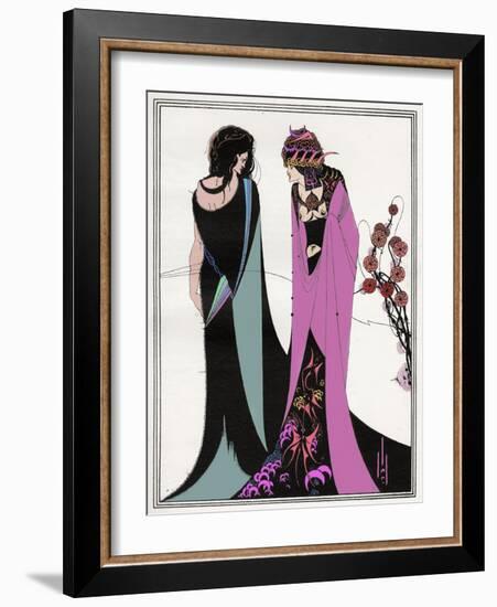 ' John and Salome-Aubrey Beardsley-Framed Giclee Print