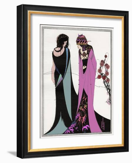 ' John and Salome-Aubrey Beardsley-Framed Giclee Print