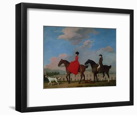 John and Sophia Musters Riding at Colwick Hall, 1777-George Stubbs-Framed Premium Giclee Print