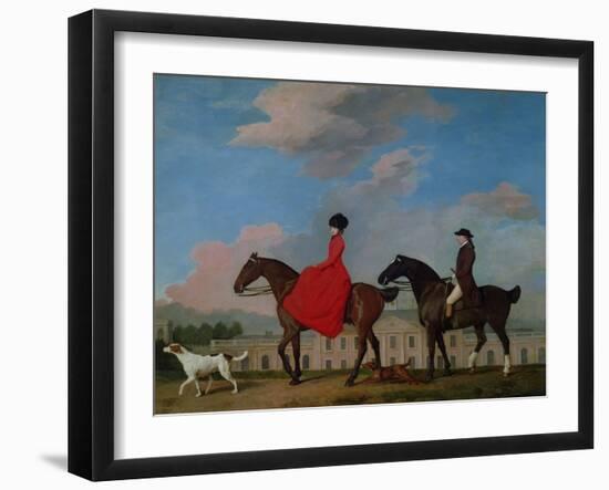 John and Sophia Musters Riding at Colwick Hall, 1777-George Stubbs-Framed Giclee Print