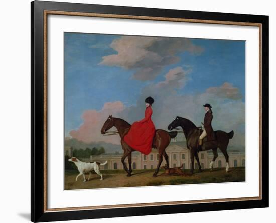 John and Sophia Musters Riding at Colwick Hall, 1777-George Stubbs-Framed Giclee Print