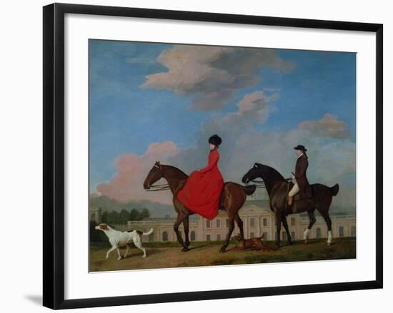 John and Sophia Musters Riding at Colwick Hall, 1777-George Stubbs-Framed Giclee Print