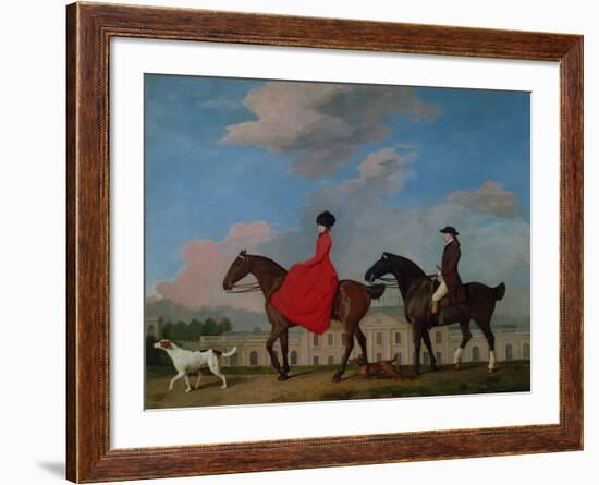 John and Sophia Musters Riding at Colwick Hall, 1777-George Stubbs-Framed Giclee Print