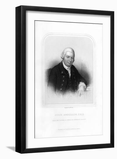 John Anderson, Scottish Professor of Natural Philosophy-William Holl II-Framed Giclee Print