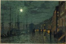 City Docks by Moonlight-John Atkinson Grimshaw-Giclee Print