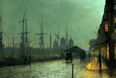 City Docks by Moonlight-John Atkinson Grimshaw-Giclee Print