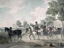 Belgian Wagon Conveying Wounded from the Field After the Battle of Waterloo, 1815-John Augustus Atkinson-Giclee Print
