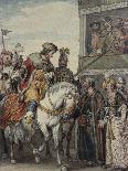Prince John (1167-1216) and Isaac the Jew at the Passage-Of-Arms at Ashby-John Augustus Atkinson-Framed Giclee Print
