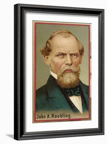 John Augustus Roebling American Engineer and Industrialist Born in Germany-null-Framed Premium Giclee Print