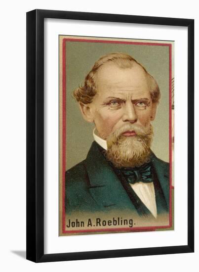 John Augustus Roebling American Engineer and Industrialist Born in Germany-null-Framed Art Print