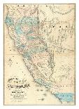 Map of the State of California, c.1853-John B^ Trask-Art Print