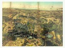 Birds Eye View of the New York Crystal Palace and Environ, 19th Century, USA, America-John Bachmann-Giclee Print