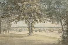 View from Merton College, 28 February 1791 (Watercolour over Graphite, on Paper)-John Baptist Malchair-Framed Giclee Print