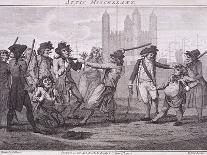 Grenadier in the Bank Volunteers, Holding a Rifle with a Bayonet Attached, 1799-John Barlow-Giclee Print