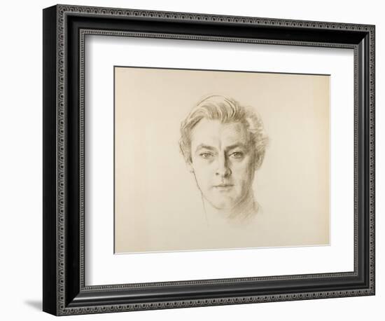 John Barrymore, 1923 (Crayon on Paper)-John Singer Sargent-Framed Giclee Print