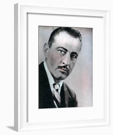 John Barrymore, American Actor, 1934-1935-null-Framed Giclee Print