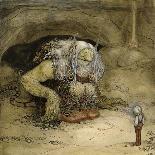 The Princess and the Trolls-John Bauer-Framed Giclee Print
