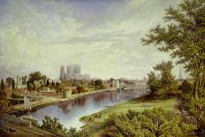 York from Scarborough Railway Bridge-John Bell-Framed Giclee Print