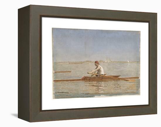 John Biglin in a Single Scull, 1873-Thomas Cowperthwait Eakins-Framed Premier Image Canvas