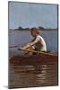 John Biglin in a Single Scull, 1874-Thomas Cowperthwait Eakins-Mounted Giclee Print