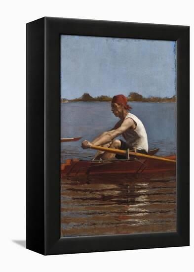 John Biglin in a Single Scull, 1874-Thomas Cowperthwait Eakins-Framed Premier Image Canvas