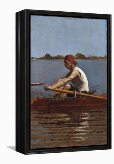 John Biglin in a Single Scull, 1874-Thomas Cowperthwait Eakins-Framed Premier Image Canvas