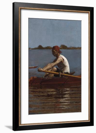 John Biglin in a Single Scull - Portrait-Thomas Eakins-Framed Premium Giclee Print