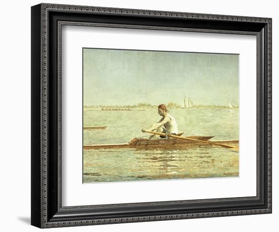 John Biglin in a Single Scull-Thomas Cowperthwait Eakins-Framed Giclee Print