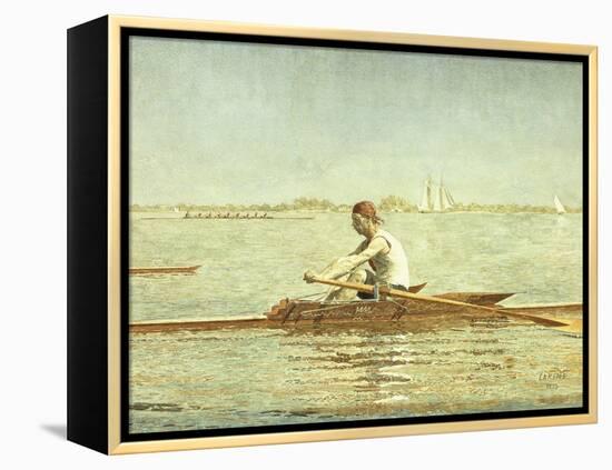 John Biglin in a Single Scull-Thomas Cowperthwait Eakins-Framed Premier Image Canvas