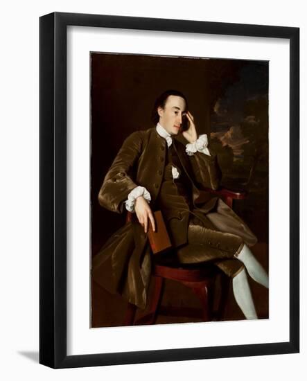 John Bours (1734-1815), C.1765-70 (Oil on Canvas) (See 183417 for Pair)-John Singleton Copley-Framed Giclee Print