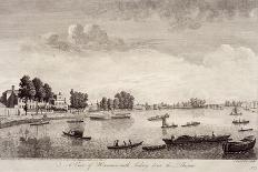 View of Hammersmith with Water Craft on the River Thames, Hammersmith, 1752-John Boydell-Giclee Print