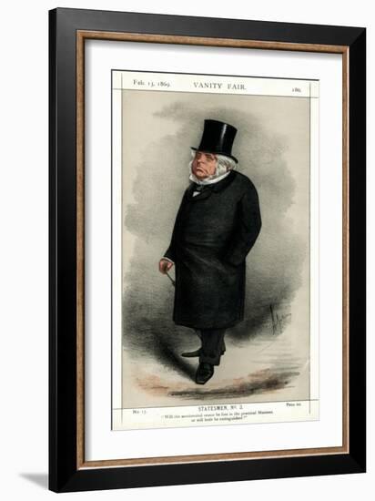 John Bright, British Radical and Liberal Politician, 1869-Carlo Pellegrini-Framed Giclee Print