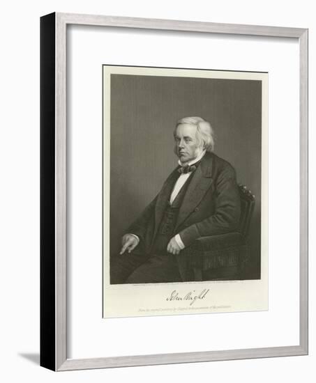 John Bright, British Radical and Liberal Politician-Alonzo Chappel-Framed Giclee Print