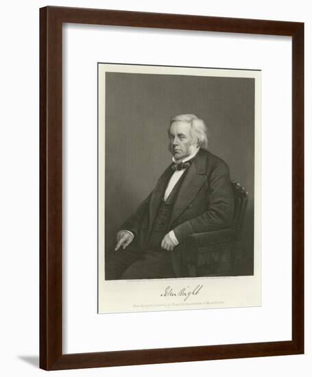 John Bright, British Radical and Liberal Politician-Alonzo Chappel-Framed Giclee Print