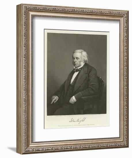 John Bright, British Radical and Liberal Politician-Alonzo Chappel-Framed Giclee Print