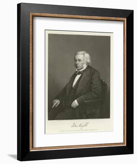 John Bright, British Radical and Liberal Politician-Alonzo Chappel-Framed Giclee Print