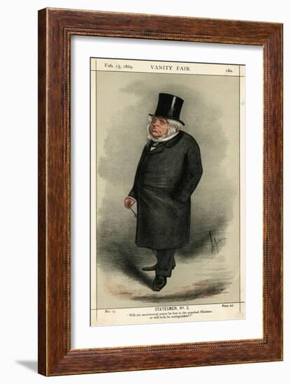 John Bright, Liberal Politician-Carlo Pellegrini-Framed Art Print